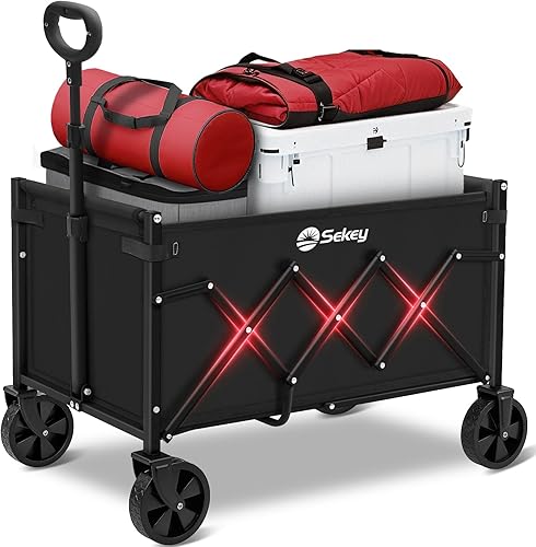 Sekey Foldable Wagon Cart — Haul 220 Lbs Without Breaking a&nbsp;Sweat